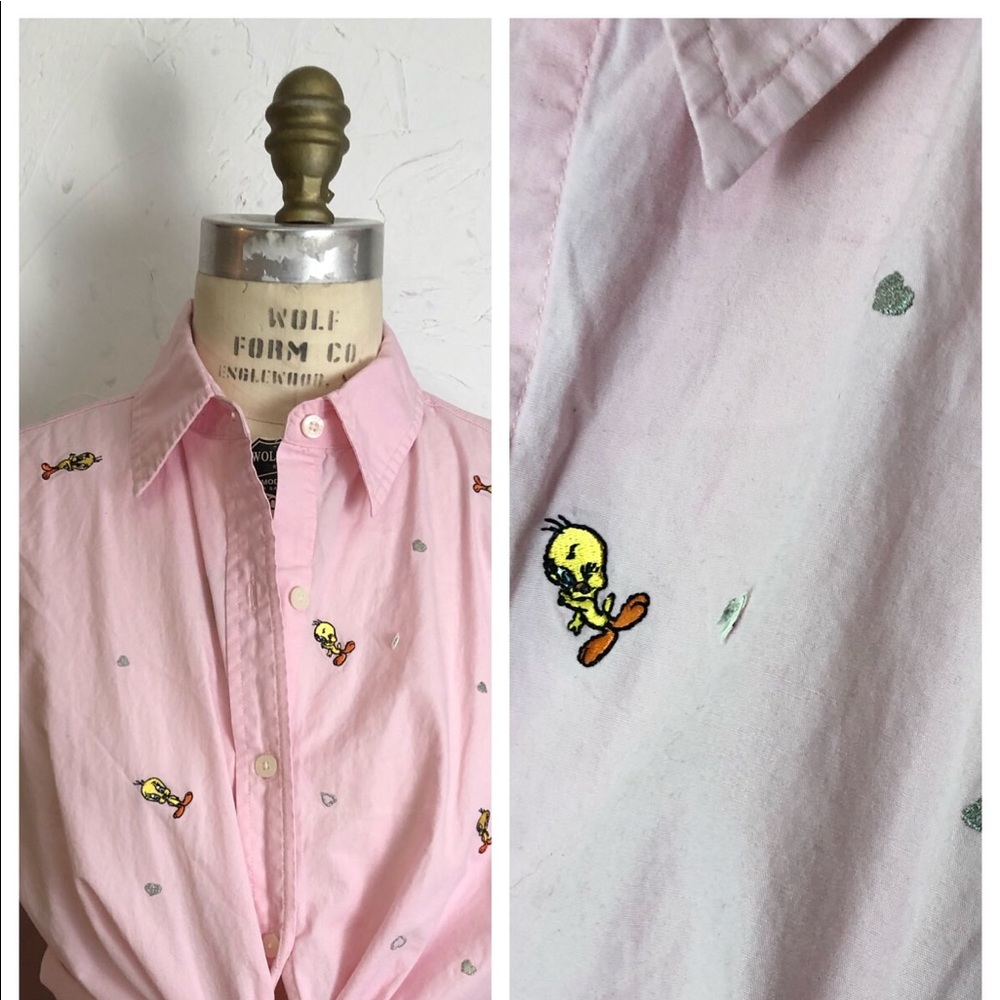 Warner Brothers Tweety Button Down Valentine’s Day